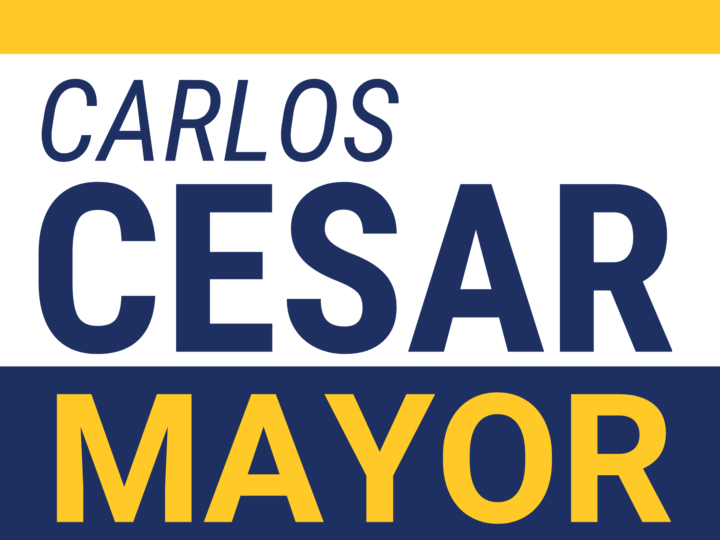 Carlos Cesar for Mayor - Fall River 2025 Campaign Logo